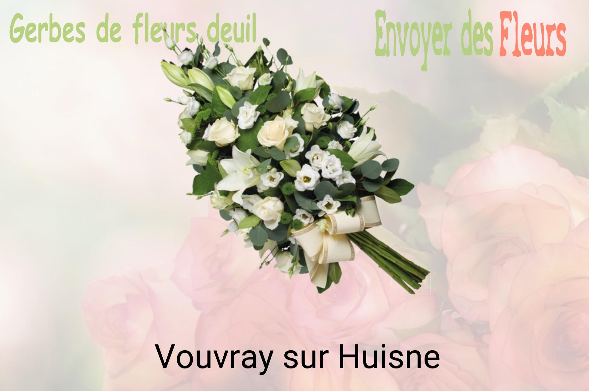 Gerbe de fleurs de deuil livrée à Vouvray-sur-Huisne